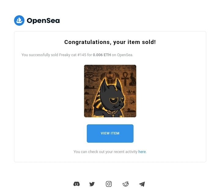 ANUBIS CAT HAS BEEN SOLD‼️
Big Thanks to my lovely friend😻💙
<a href="/jakebalchNFT/">jakebalch.nft 💎💜</a>
WELCOME 🥰
.
6 left on primary market 
Collection link
opensea.io/collection/fre…
.
#NFTdrop #NFTCommmunity #NFTProject #NFTcollections #NFTcollectibles #nftart #NFTs #nft