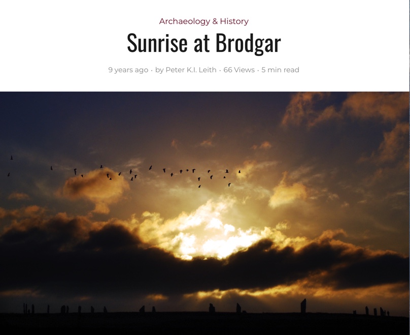 Delve deeper now and read Sunrise at Brodgar in our Frontiers online magazine to discover why marking the shortest day was important and who and how they built The Ring of Brodgar in Orkney. frontiersmagazine.org/ring-of-brodga…