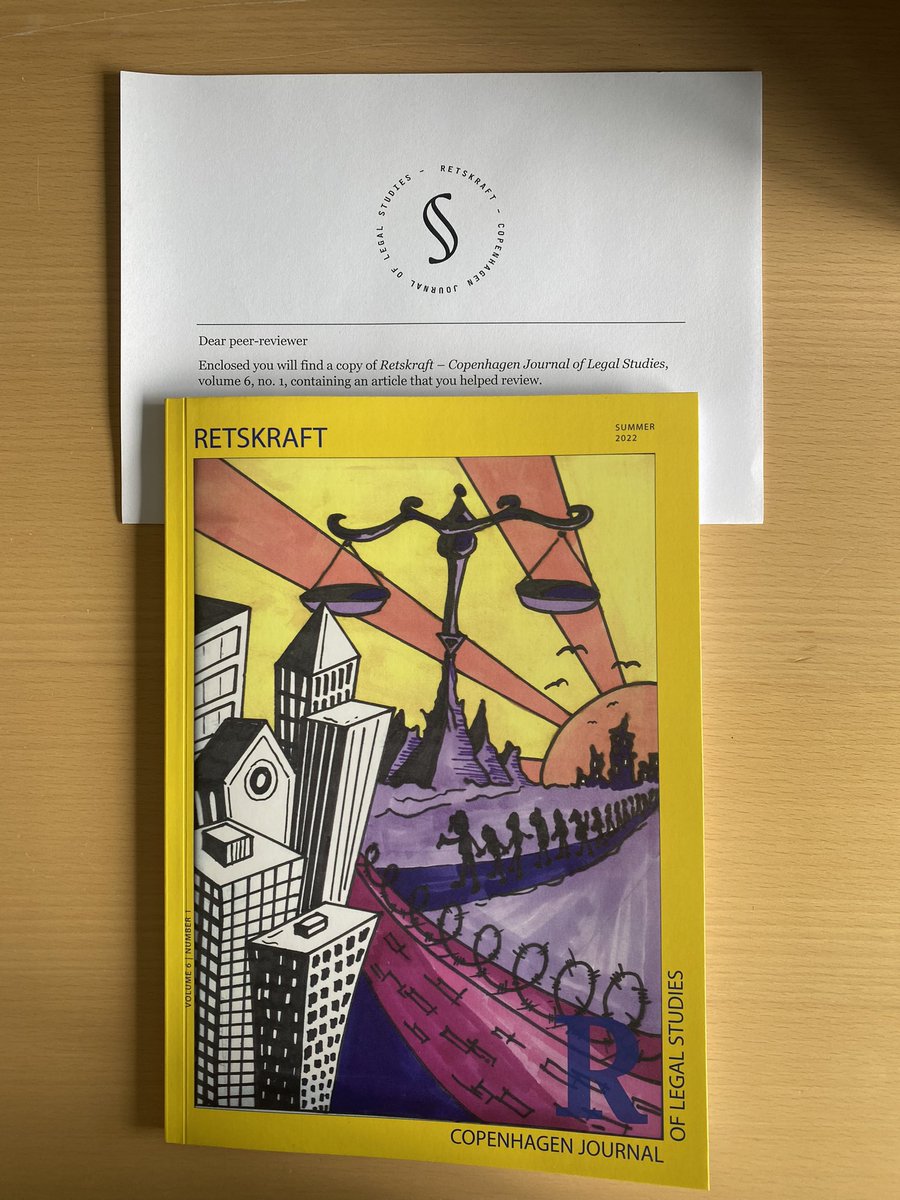 Lovely surprise at my work desk - the latest issue of <a href="/Retskraft/">Retskraft – Copenhagen Journal of Legal Studies</a> - the student-led journal at <a href="/jura_ku/">Det Juridiske Fakultet</a>. Great to review students’ work- even better to see it all come together! Guest editors for this issue <a href="/DothanShai/">Shai Dothan</a> &amp; <a href="/jamayoralda/">Juan A. Mayoral 🦋: @jamayoral.bsky.social</a> but @MatthiasSmed is the real MVP! <a href="/iCourts_jur/">iCourts</a>