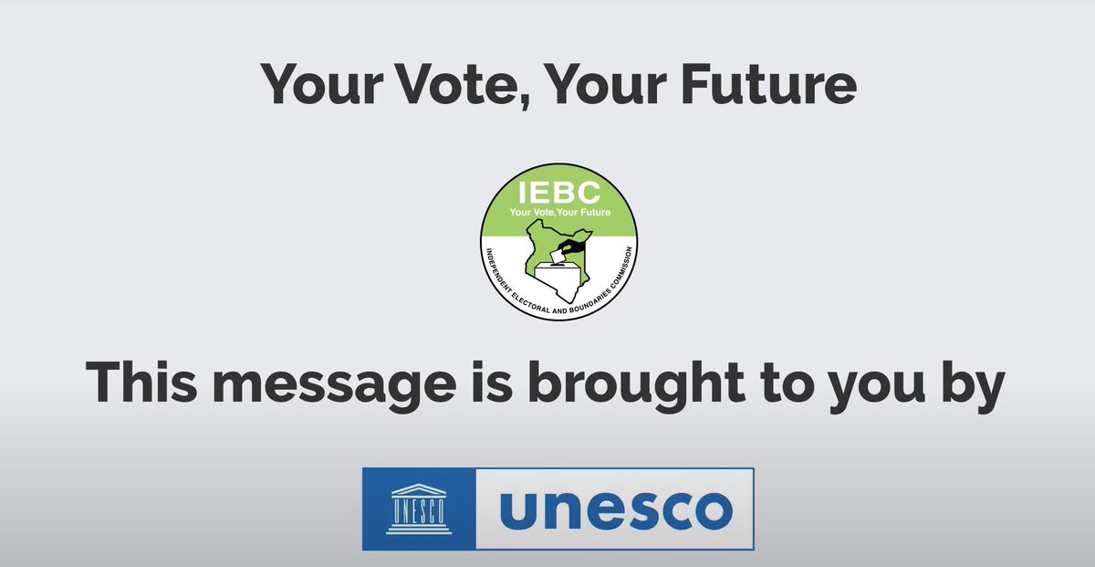 .<a href="/UNESCO/">UNESCO 🏛️ #Education #Sciences #Culture 🇺🇳</a> with the support of the #Kenya’s Independent Electoral Boundaries Commission, <a href="/IEBCKenya/">IEBC</a> recently launched a campaign to urge voters to consume verified electoral information, and discard #disinformation and manipulation spread online, which often leads to violence.⤵️