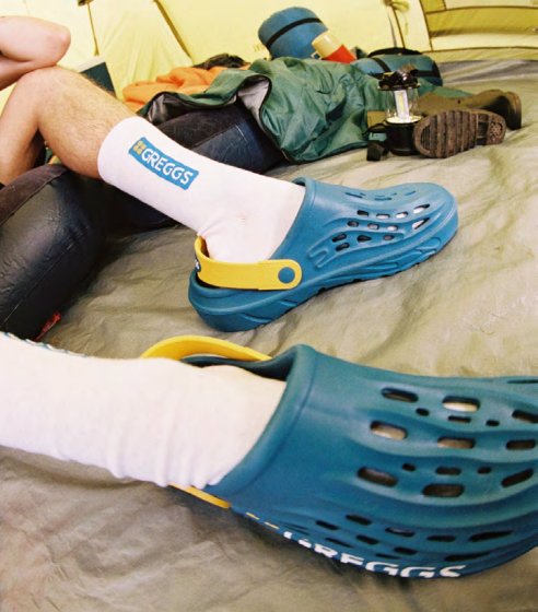 GreggsOfficial's tweet photo. Babe, are you okay? You've barely touched your Greggs Slingback Clogs 😰 https://t.co/nuUx5ei8xc