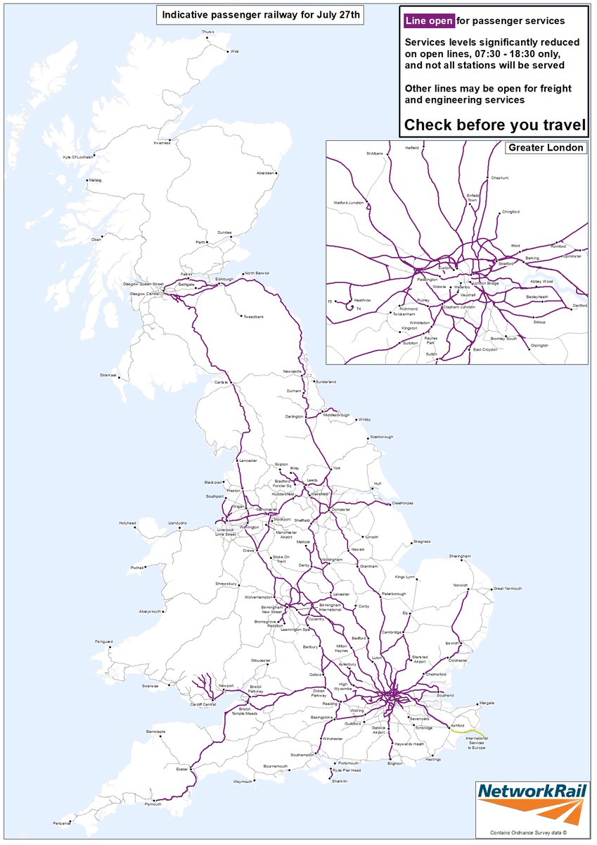 NRPressOffice's tweet photo. ⚠️ A reminder to plan ahead and only travel if necessary on Wednesday due to strike action. 

If you do travel, expect disruption and check when your last train will leave @nationalrailenq. A selection is listed in the press release we just sent out:

https://t.co/RsaspZ7EWK https://t.co/7U40LAdvhm