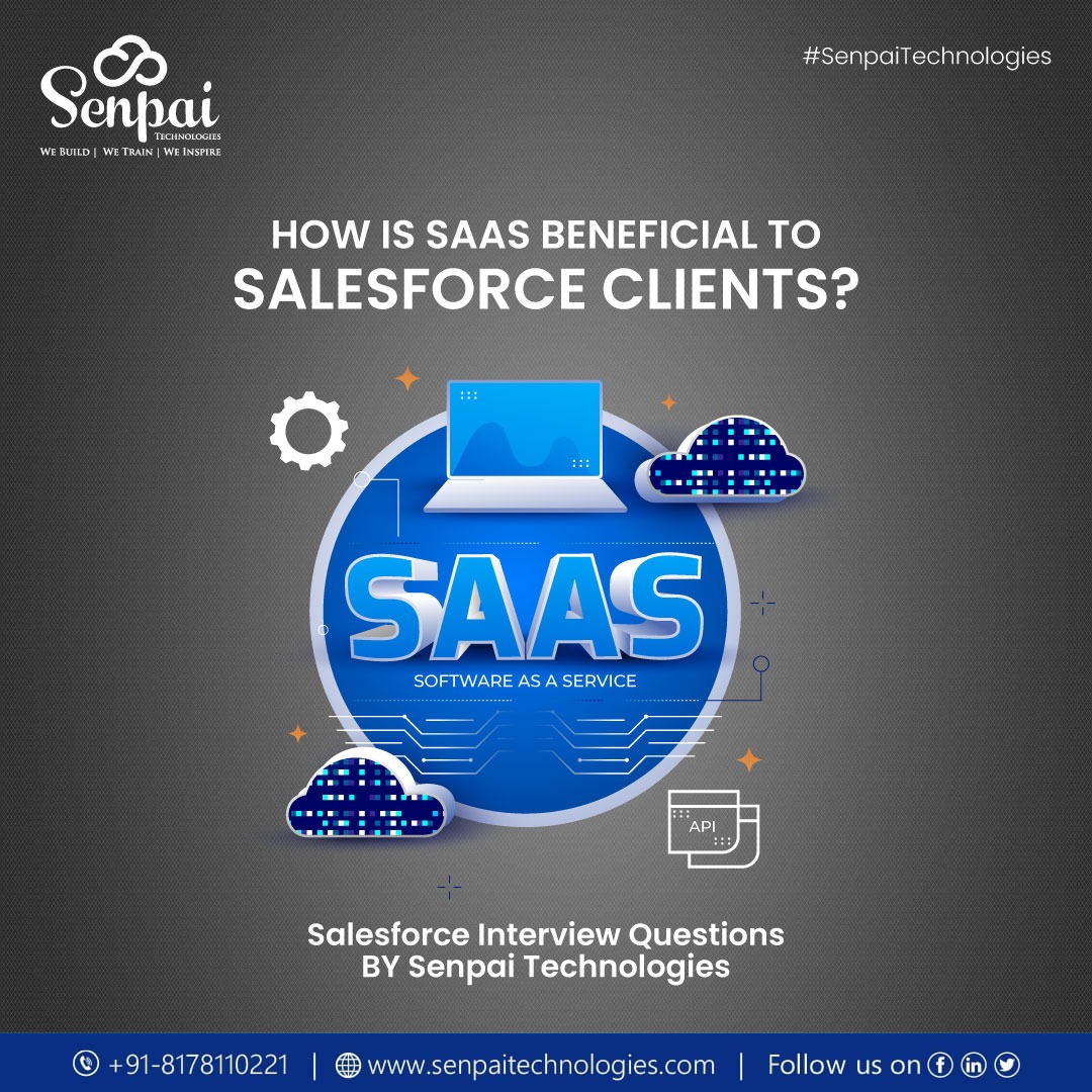 SenpaiTech1223's tweet photo. Saas stands for Software as a service. It is subscription-based, so clients can choose not to renew and discontinue using the program at any time without penalty other than not being able to use Salesforce. SaaS is intended to help users avoid heavy initial startup investments. https://t.co/nhsga0mpZ2