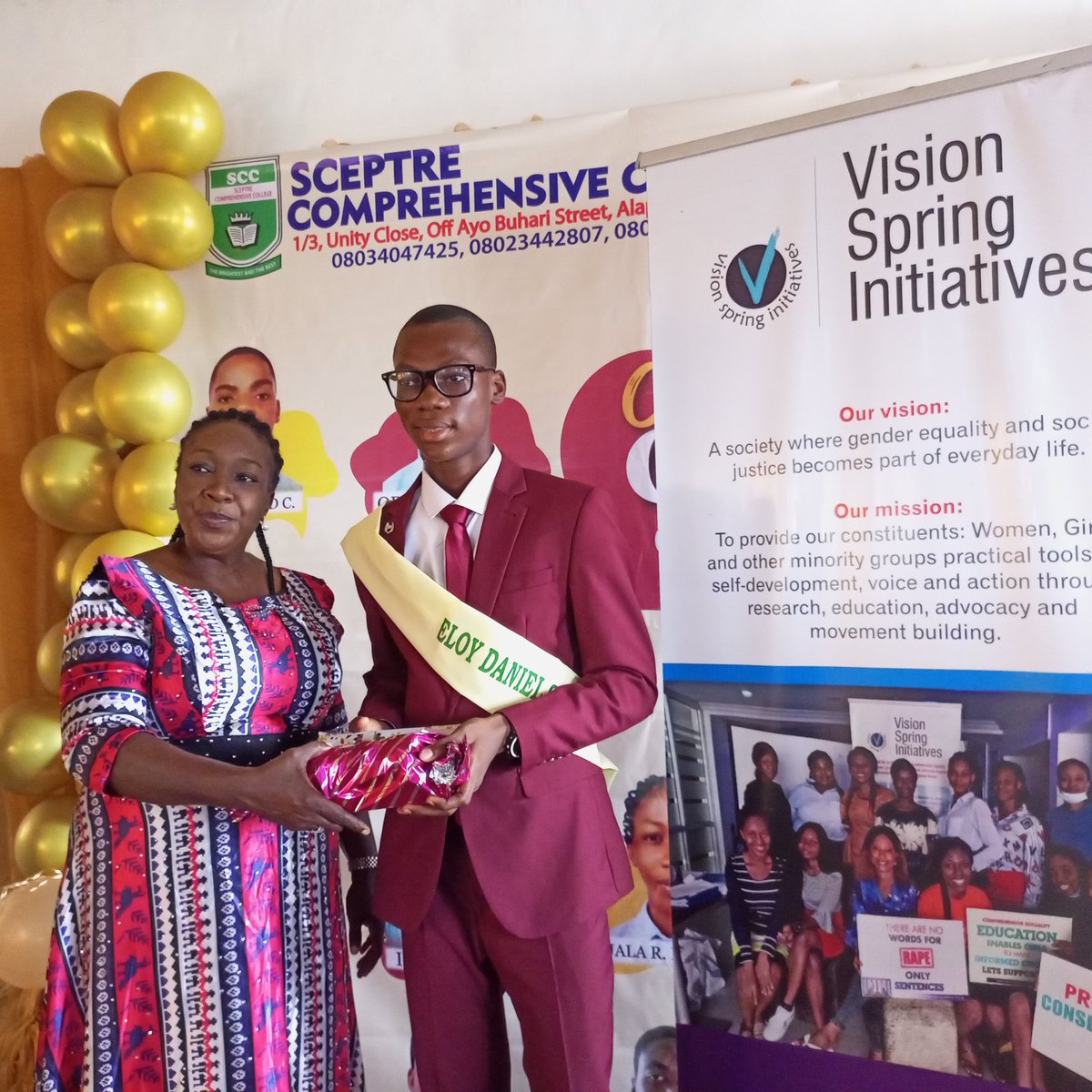 VSI_ng's tweet photo. VSI concludes a 2 year #girlimpactproject with award ceremonies at Sceptre International School and De-Keepers Schools. With invited guests and Volunteers in attendance. https://t.co/JYWMCARf9d