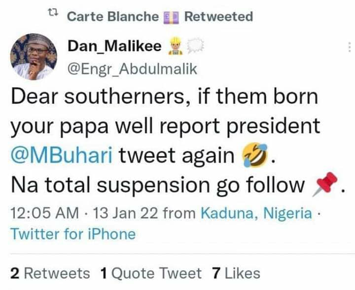 HenshawKate's tweet photo. Surely breakfast will be served to both the enabler and enablee.. 
Hopefully the brother will be returned unharmed..
We don't pray for the death of any citizen.. that's the Nigeria I want.. https://t.co/QH18Az7z4y
