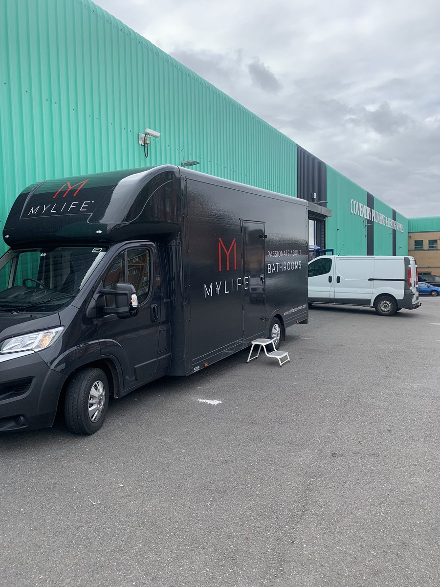 Nice start to the week here <a href="/CovPlumbing/">Coventry Plumbing</a> Swan Lane we have <a href="/MylifeBathrooms/">MyLife Bathrooms</a> display van in the yard . Pop in and have a look 👀