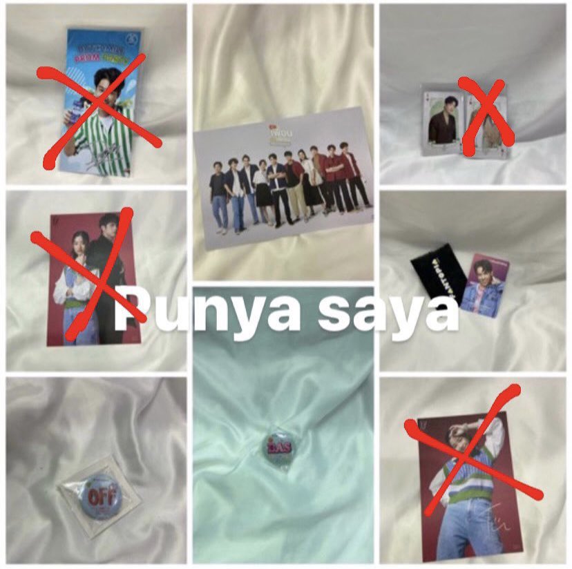 goodscia's tweet photo. HELP RT

Idolo win 130k
Cathydoll box, pouch, kaca 150k
Playing card off 35k
Majalah kazz win numwasai 100k 
Bright nekko 135k
Doll tine 450k
Bad buddy postcard 35k (udh packing) 
Pc mamaok 35k https://t.co/skLd5TNCTD