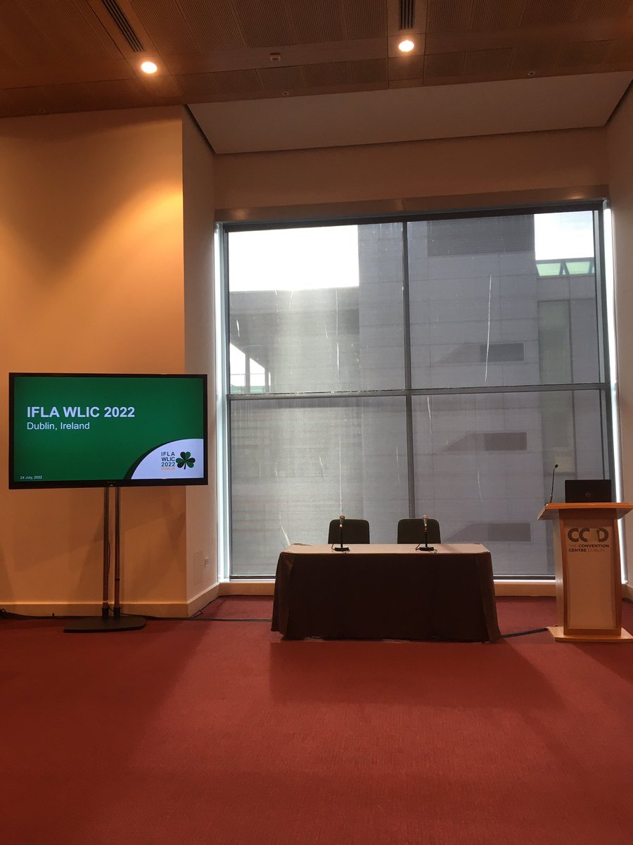 laethuil's tweet photo. Getting ready for the #IFLA #WLIC2022 https://t.co/NBnAaXclTp