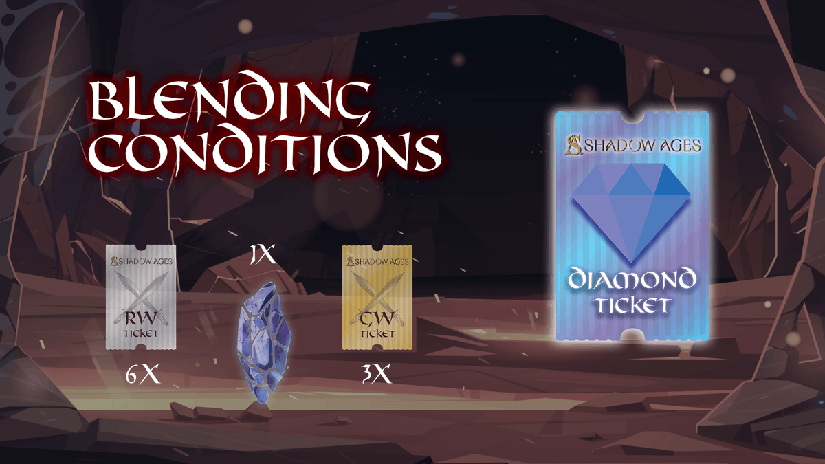 ⚠️ The blend of tickets will be available on 26.07. Don't miss the opportunity to buy a castle!
📜 More info - shadowages.medium.com/shadow-ages-li…

#waxio #play2earn #NFT #WAXP