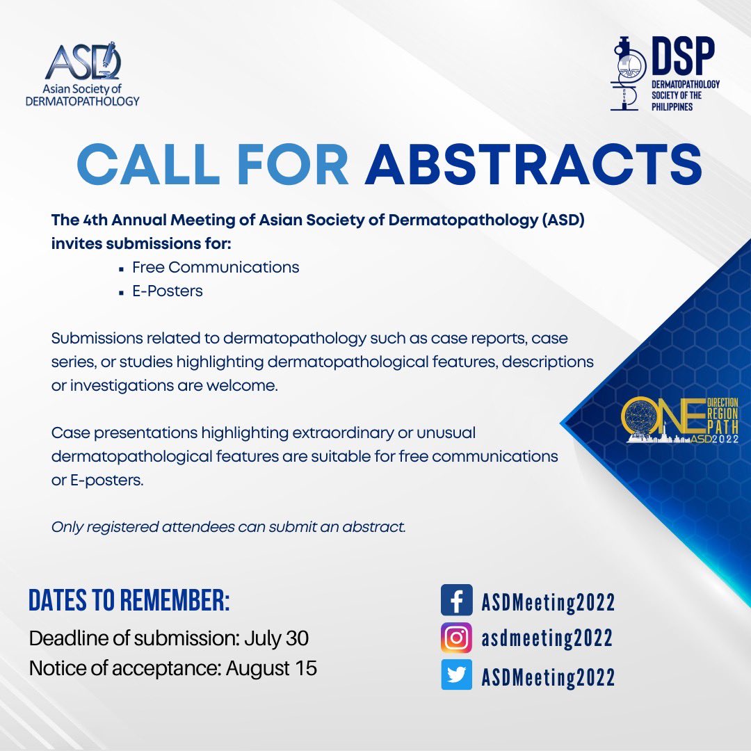 ASDMeeting2022's tweet photo. 🥇 Accepted papers may subsequently be submitted for the ASD Presentation Awards for Developing Countries. Award winners for the oral presentation will get US$200 each, while award winners for the e-poster presentation will get US$100. https://t.co/aPNWupWyg7