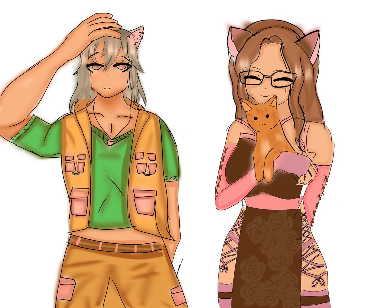squirrelygame20's tweet photo. I’m going to be going to bed. But before I do, I would like to share this little bit of fanart that @Kikuko_san1 did of me and @radiant_ayumi. I think it was inspired by yesterday’s “Stray” stream.
Thanks, Kiku!
Have a goodnight, everyone. love ya!

#GCrazyArt  #artyummi #Vtubers https://t.co/k4pWVlGfm8