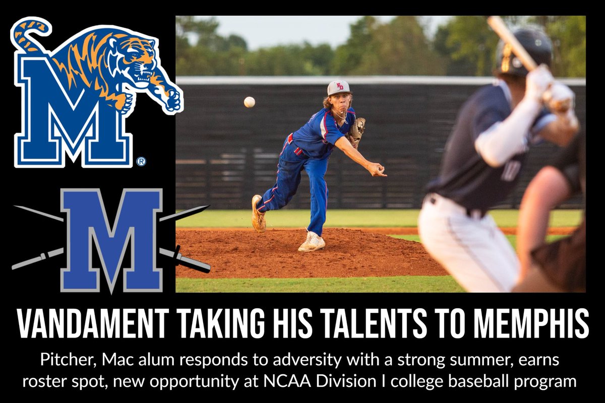 After a strong summer pitching for @DuelersBaseball, former <a href="/MacKnightBSBL/">McCallum Baseball</a> standout <a href="/EthanVandament/">Vandy</a> has committed to play for <a href="/MemphisBaseball/">Memphis Baseball</a>. Photo by Grace Ramey, <a href="/bgdailynews/">Bowling Green Daily News</a>. macshieldonline.com/45918/sports/m… pic.x.com/Laavc99MnF