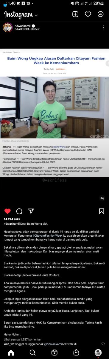 [Askrl] setuju sama Pak RK👍👍