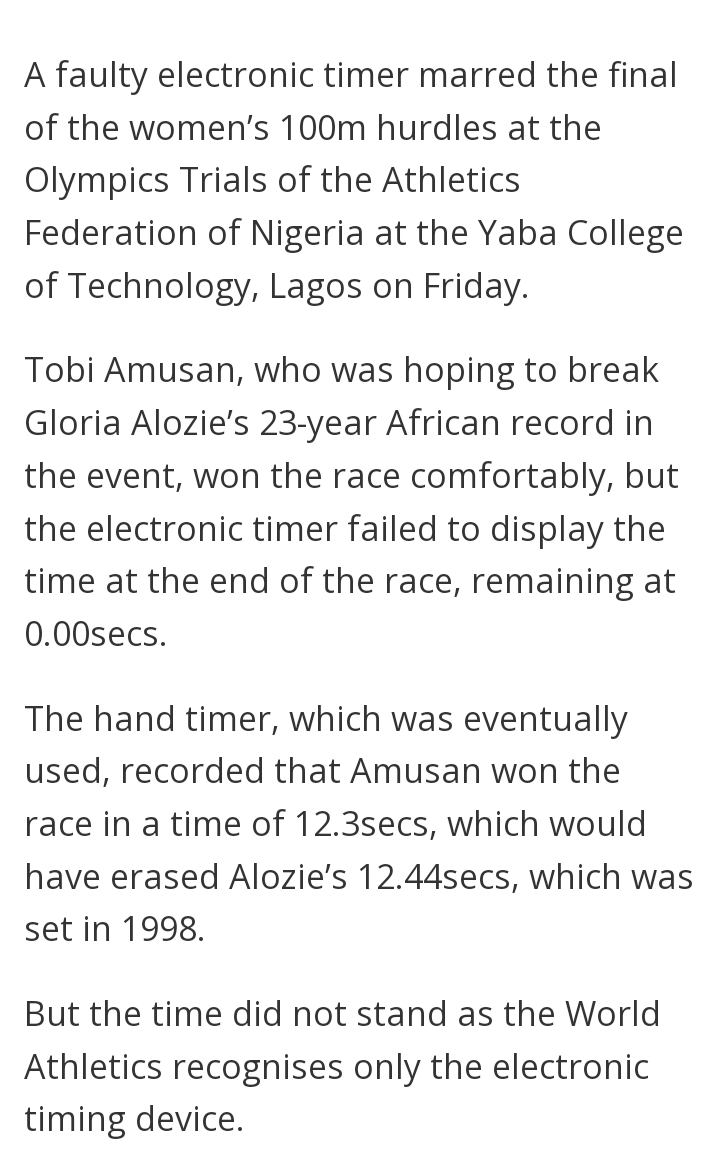 Son_of_Bello's tweet photo. @beINSPORTS_AUS Nigeria denied her an African record  but one year later, she's a World record holder. 

May you survive &amp; conquer when Nigeria happen to you! 🙏🙏🙏 https://t.co/dSCWY3zmKP