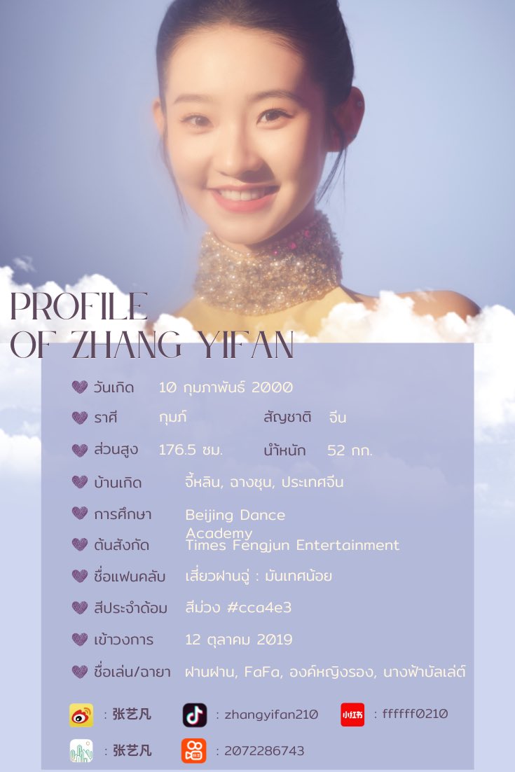 ZhangYiFan Thailand tweet media