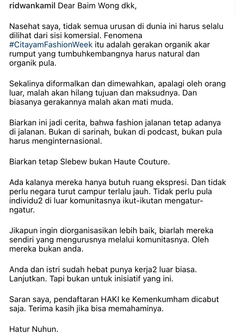 hestiprwdinata's tweet photo. Tah eta maksudna .. satuju kang @ridwankamil 
Tapi intina mah emang nawaitunya yg baik..  tapi mungkin lagi belum tepat.. lain kali coba lagi ya https://t.co/Ns9c3eUOxy