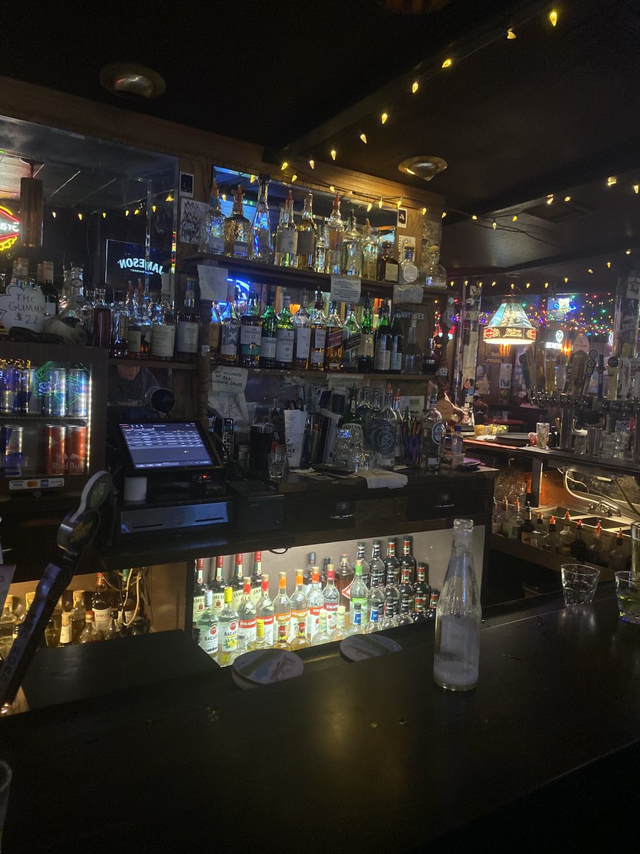 cornaccount's tweet image. At the beautiful bar alone