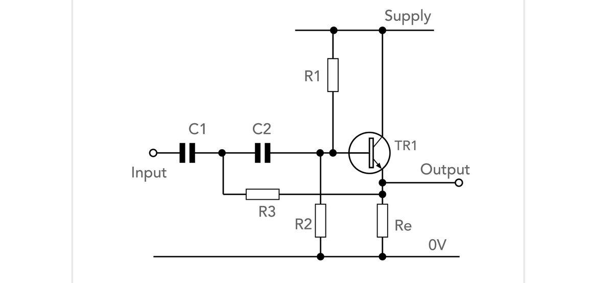 ElecNotes's tweet image. This simple one transistor active high pass filter can be very useful in some electronic circuit designs.
#highpassfilter #filterdesign #circuitdesign 
electronics-notes.com/articles/analo…