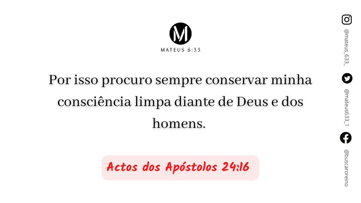 Paz e graça manos🙏🏾🤍
A consciência é a parte de nós que nos avisa que estamos agindo certo ou errado, uma consciência limpa dá paz e tranquilidade, mas quando ela nos acusa, sentimos culpa e desconforto, e nos afastamos de Deus.
