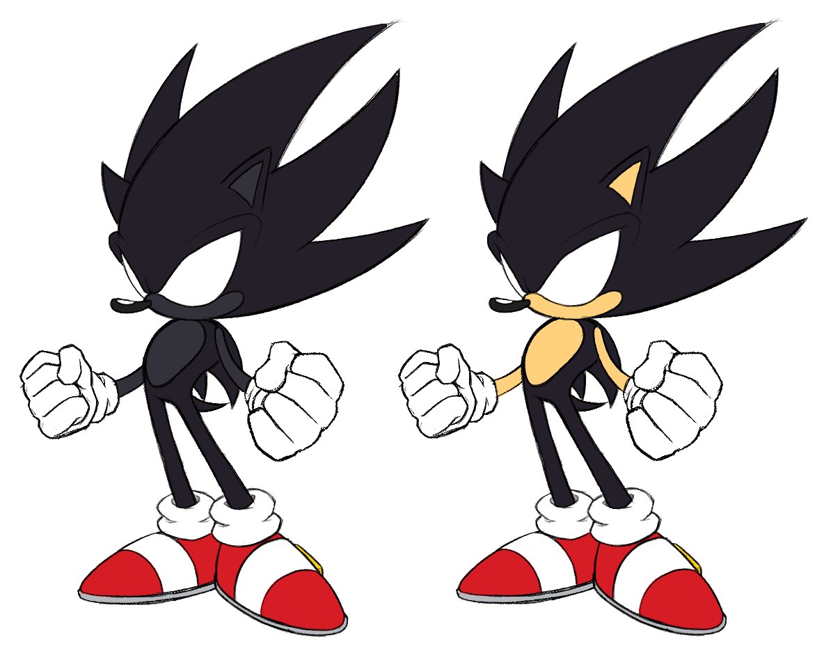How To Draw Dark Sonic 