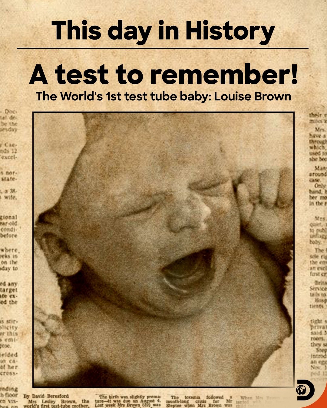 First Test Tube Baby 1978