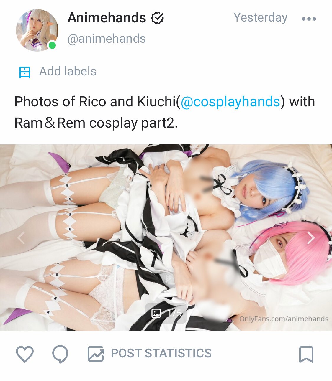 2 pic. I really happy to announce opening my OnlyFans account. I gives a guy a handjob with various anime cosplay. Also you can enjoy my small tits, cute ass, footjob, armpitjob etc. Please check it out. https://t.co/vb0P4gmLVV https://t.co/C5aWROhGQQ