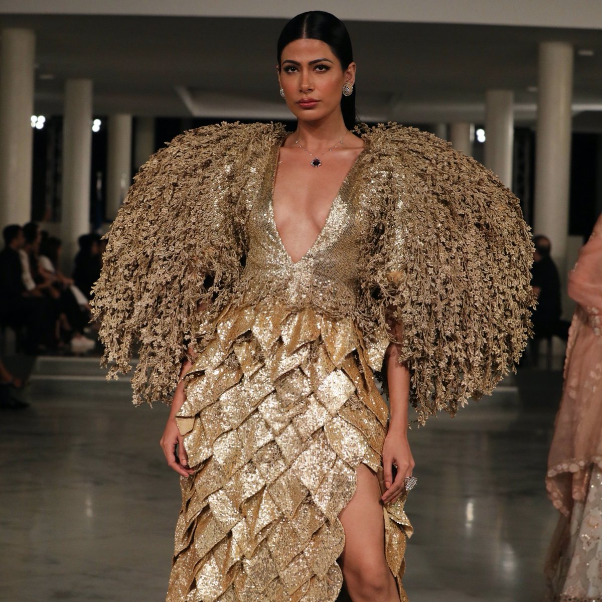 FranceinIndia's tweet image. Delighted to host at the Embassy my friend @RahulMishra_7&apos;s couture show, The Tree of Life, which has already dazzled crowds at the Paris Haute Couture Week. What an amazing celebration of Nature’s abundance and India’s craft tradition!