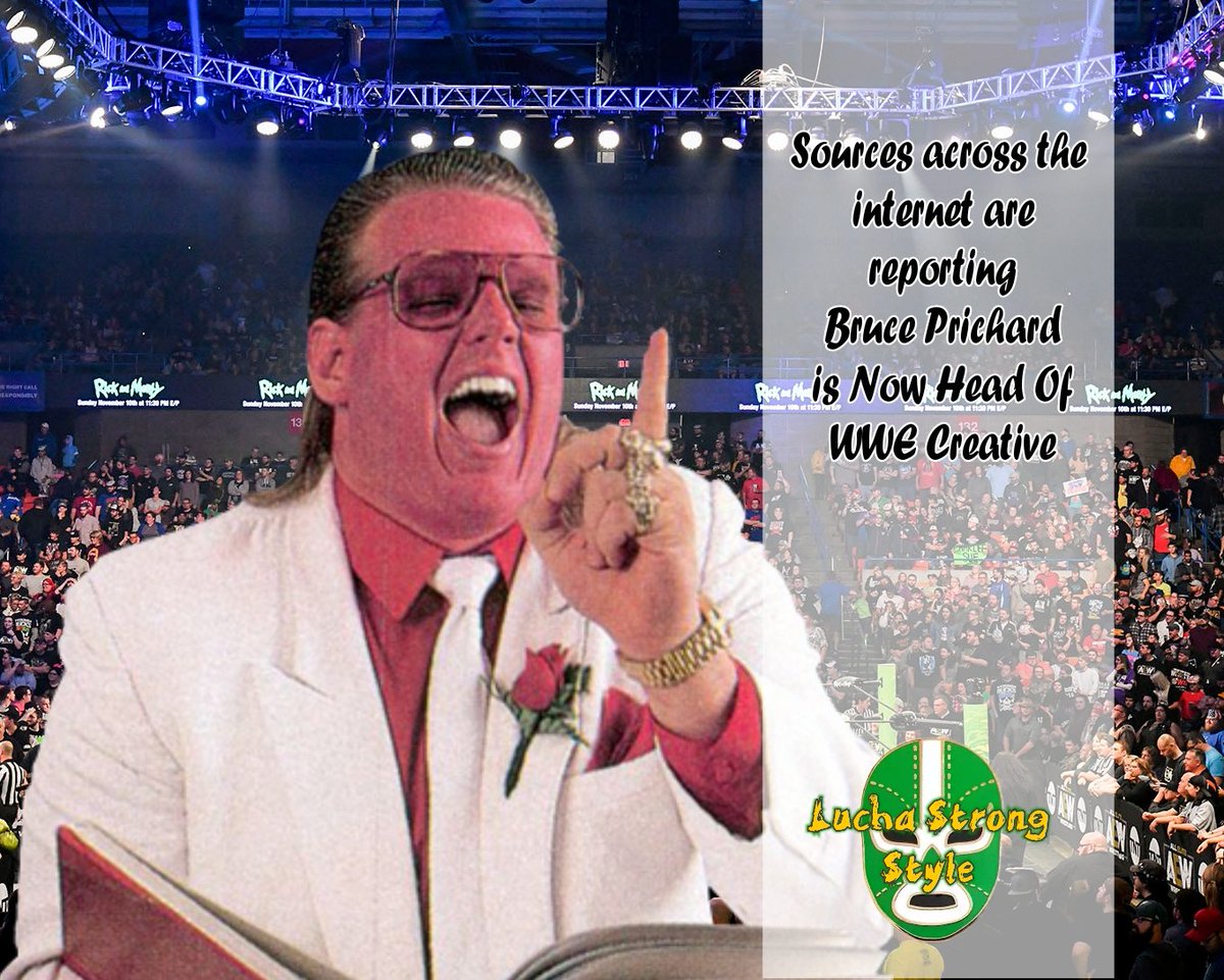LuchaStrong's tweet photo. #BrucePrichard Is Now Head Of #WWE Creative

#luchastrongstyle #bruceprichard #wwe2k22 #WWENXT #nxt #NXTUK #luchalibre #prowrestling #fireprowrestling #AEW https://t.co/Kelge17h05