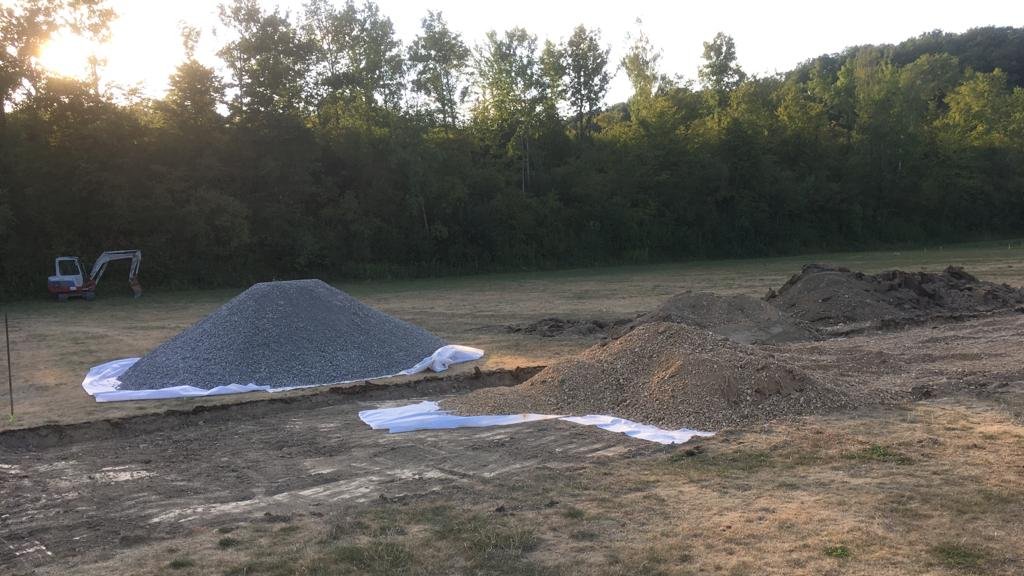 cossonaycricket's tweet photo. ⚠️ Ground works in Cossonay! ⚠️

Phase 1 of our new playing facilities has begun, starting with the foundation layers for our new playing pitch. 

Work is expected to continue this week and should finish by end of July, in time for home games to resume in August✅ https://t.co/XSphZPGC1l
