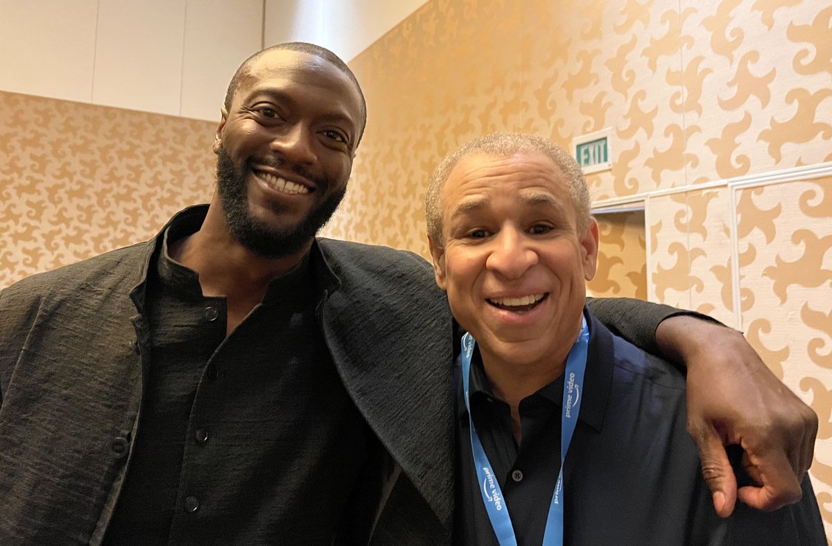 The screening of GREEN LANTERN: BEWARE MY POWER, which I co-wrote with Ernie Altbacker, was a resounding success! Here I am with ALDIS HODGE the voice of the GREEN LANTERN. He's also HAWKMAN in the new, live-action 'BLACK ADAM' movie starring DWAYNE @THEROCK JOHNSON!