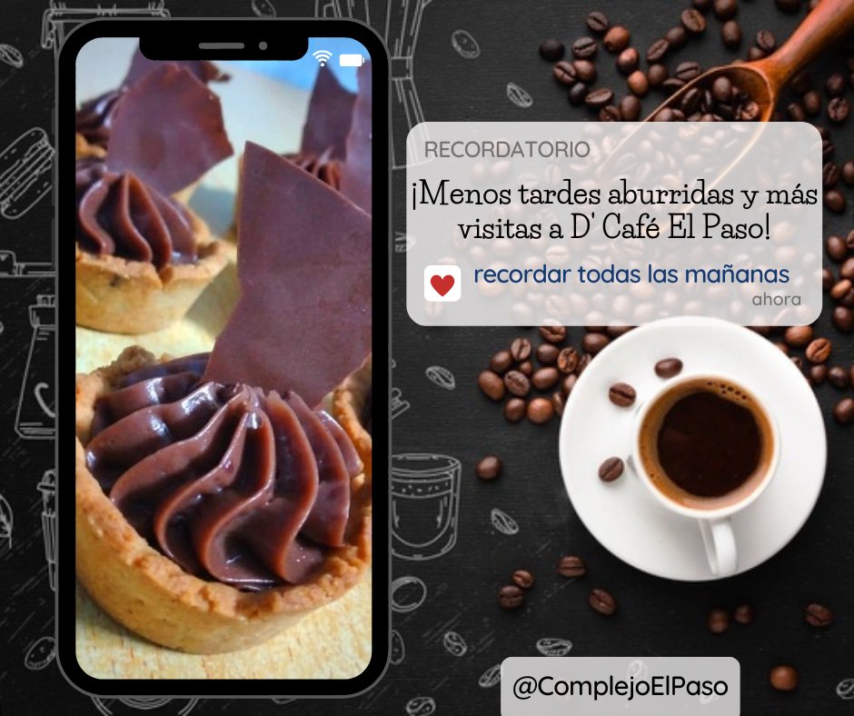 tanaballaga's tweet photo. Desde las 5 pm, todos los días D'Café El Paso abre sus puertas para deleitarte con maravillosos cócteles, cafés y dulces. No te lo pierdas 😉.
#Camagüey #Café #Cuba #CaféCubano #Cócteles #Repostería https://t.co/nlqcnvVdL8