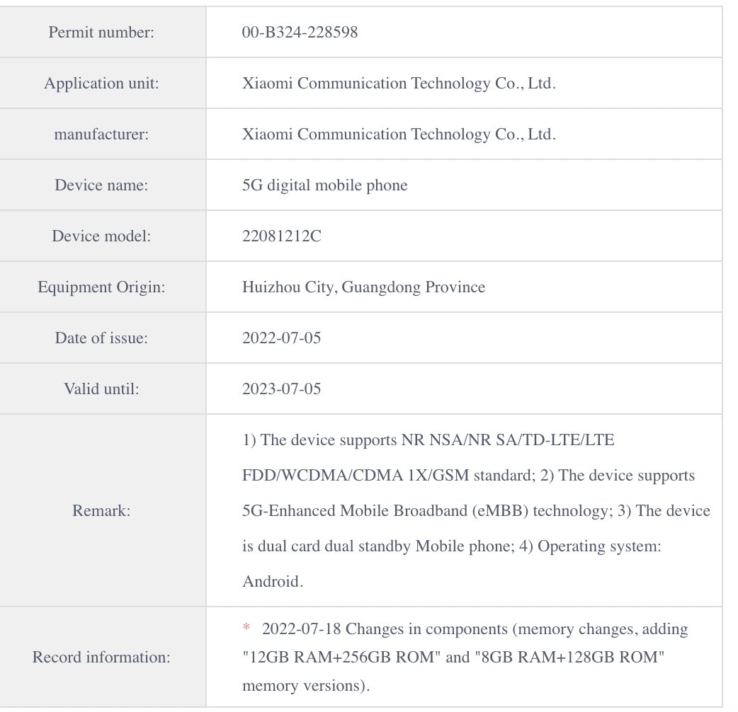 Xiaomi Mix Fold 2 and Redmi K50S Pro spotted on MIIT Certification

#XiaomiMixFold2
'Model Number 22061218C'
Confirmed Variant
- 12GB+512GB
- 12GB+1TB

#RedmiK50SPro
'Model Number 22081212C'
Confirmed Variant
- 8GB+128GB
- 12GB+256GB

PC - @stufflistings

#Xiaomi #Redmi