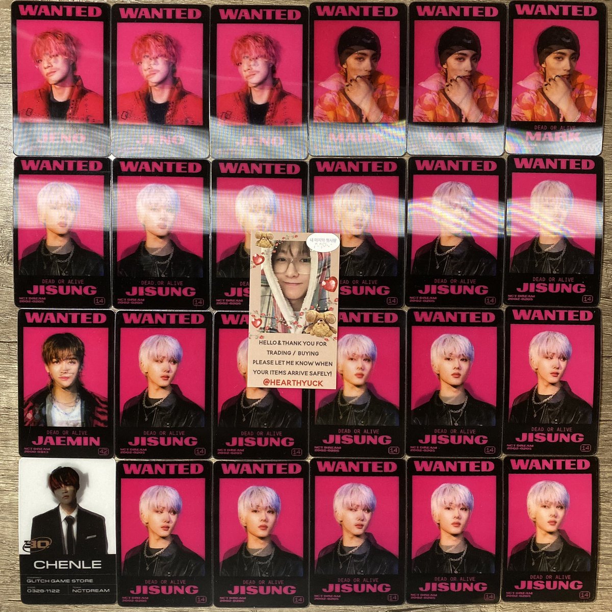 hearthyuckz's tweet photo. ꒰ wts / wtt ꒱ glitch mode lenti pcs
↳ jeno, mark, jisung, jaemin + chenle

♡ trade: jeno scratch ver lenti

♡ prices (usd): $1.50 + shipping

♡ usa based, ww okay https://t.co/A1D3d0BKzt