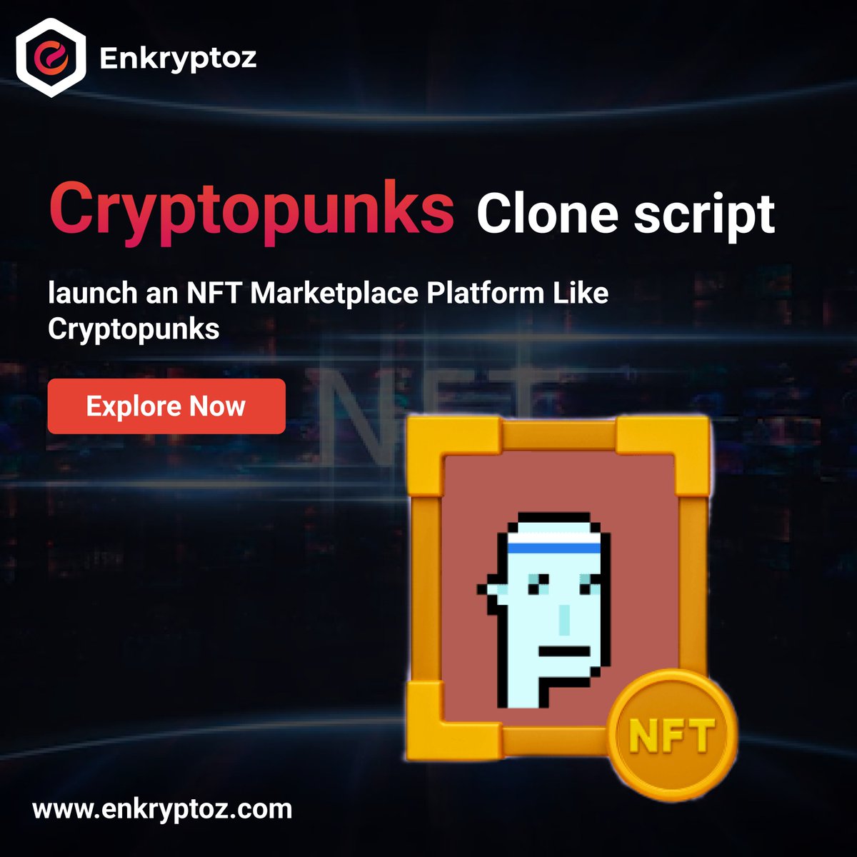 enkryptoz's tweet photo. We, at #Enkryptoz NFT development company, masterfully assist you to create your NFT collectibles like #CryptoPunks with our expert digital artists.

Request a Free Quote >> https://t.co/cU1ueJ5hRa

#NFT #CryptoPunksclonescript #Marketplace #Development #digitalartists #crypto https://t.co/9upLMppTqN