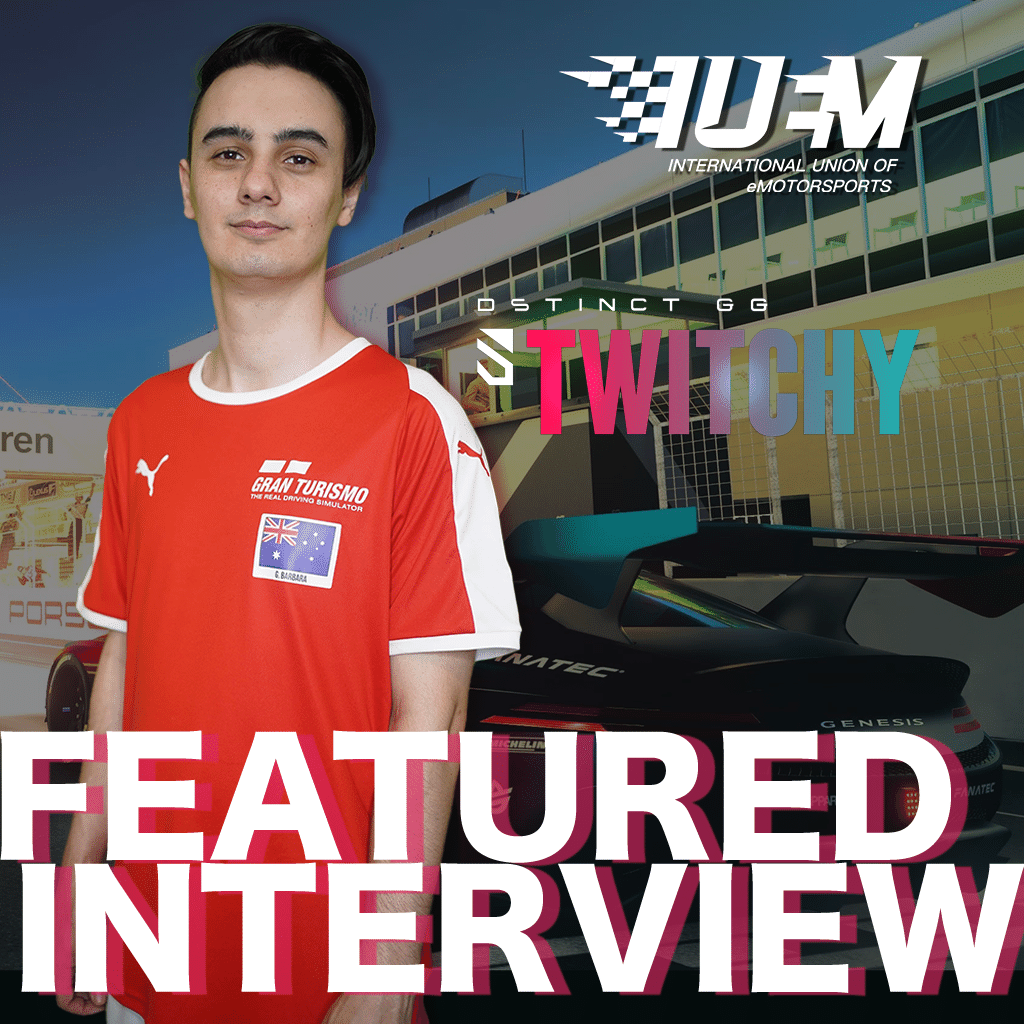 Interview with the Australian GT driver, @Dstinct_Twitchy @Dstinct_GG .  The man with a goal to be recognised as a professional driver. Full interview here iuem.co.uk/news-and-media…

#simracing #iuem #simdriver #eMotorsports