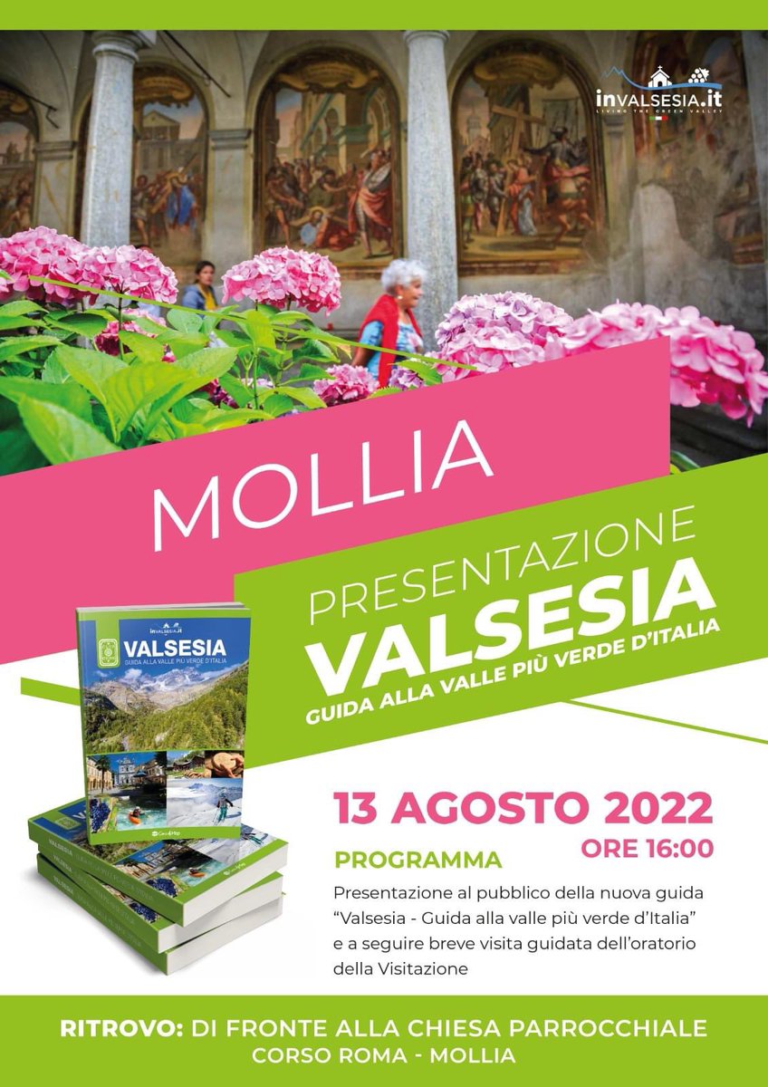 Primo ciclo di presentazioni della nostra guida sul territorio!
Ad ogni appuntamento: saluti del Sindaco, introduzione dell'editore, presentazione e una breve visita guidata. Al termine c'è la possibilità di acquistare il volume.

#invalsesia 
#valsesia 
#guidaturistica