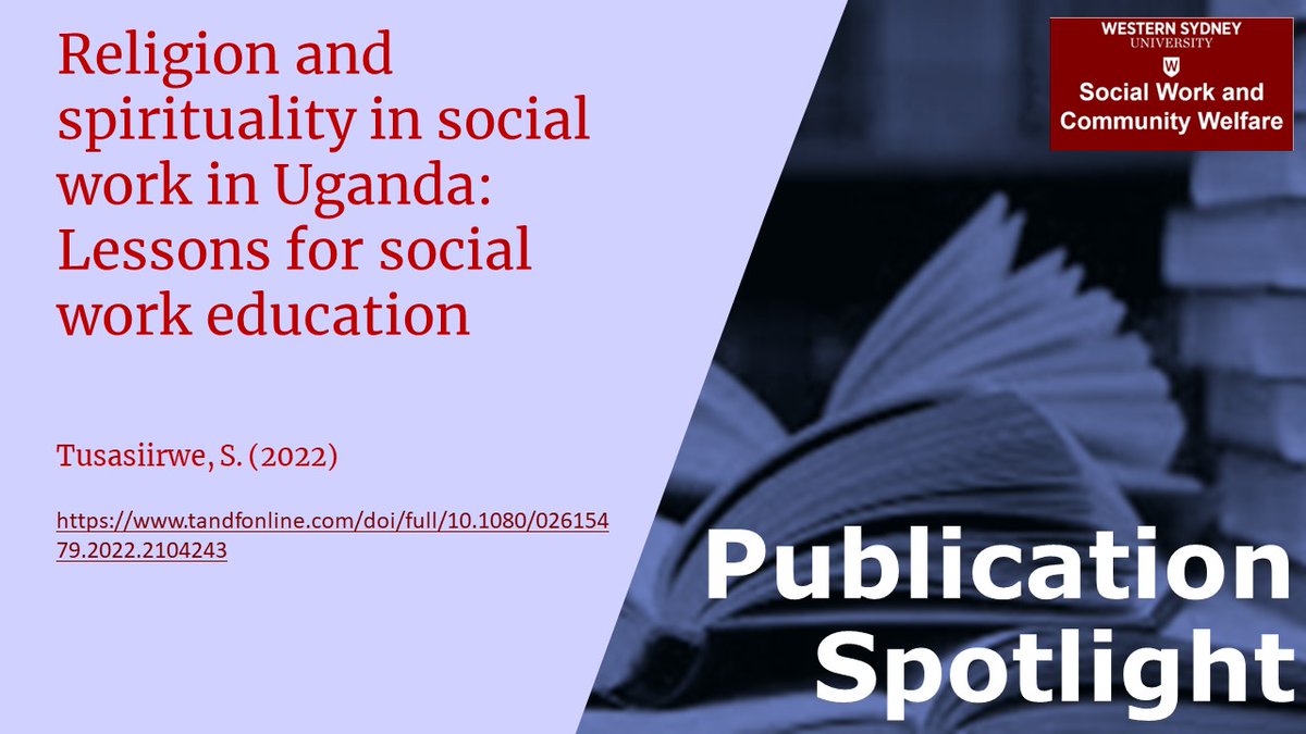 SocialWork_WSU's tweet photo. Congrats Dr. Tusasiirwe on your new pub! Check it out: https://t.co/cqXIgHt4rq #WSUSocialWork, #SocialWork, #SWEducation, #SpiritualitySocialWork https://t.co/oXJBb7E1dy