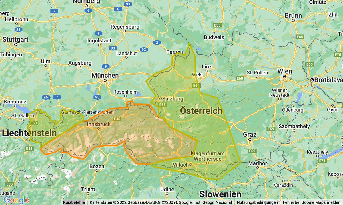 Kräftige Gewitter mit Unwetterpotential im Bergland