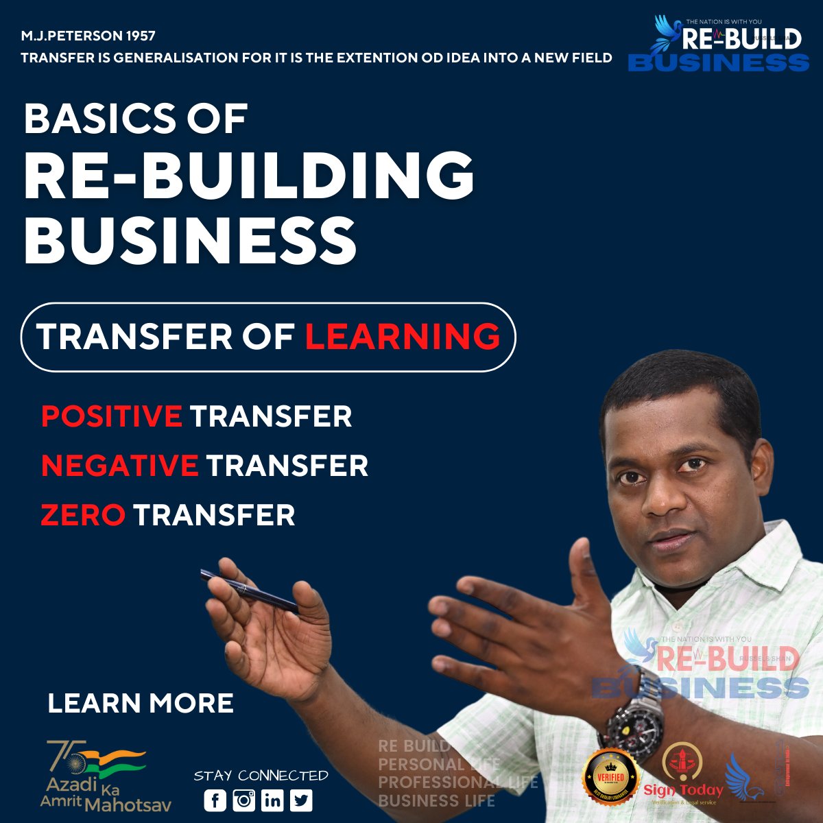 LEARN DIFFERENT TYPES OF LEARNING 😇
Free Leadership coaching for Entrepreneurs 🆓
Let's Rebuild Together 

Follow me and stay tuned 
/russelsshan

#ReBuild #riseup #shine #HowToRebuildBusiness #branding #leadershipcoaching #becomealeader #motivation #becomeanentrepreneur #legal