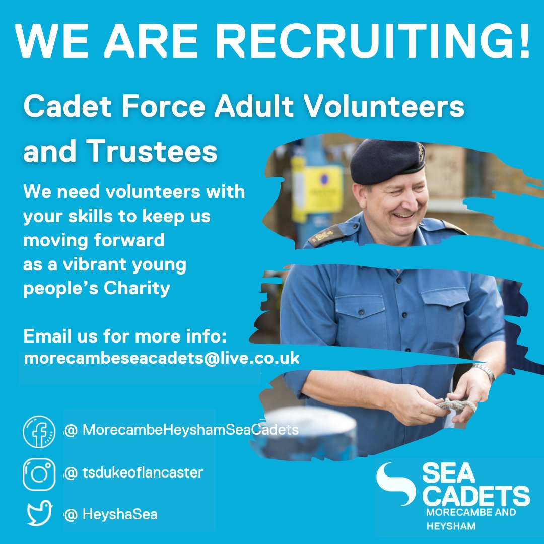 HeyshamSea's tweet photo. We are recruiting for a range of volunteer roles within our unit. 

If you're interested in #gettinginvolved #doingsomethingdifferent and #makingfriends get in touch and we will find a role for you!

https://t.co/I2fr6LtGNx https://t.co/luTnokzurM