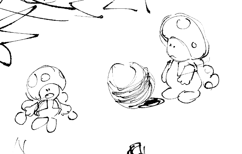 i just found these drawings of toadette that i guess i did but have no memory of 