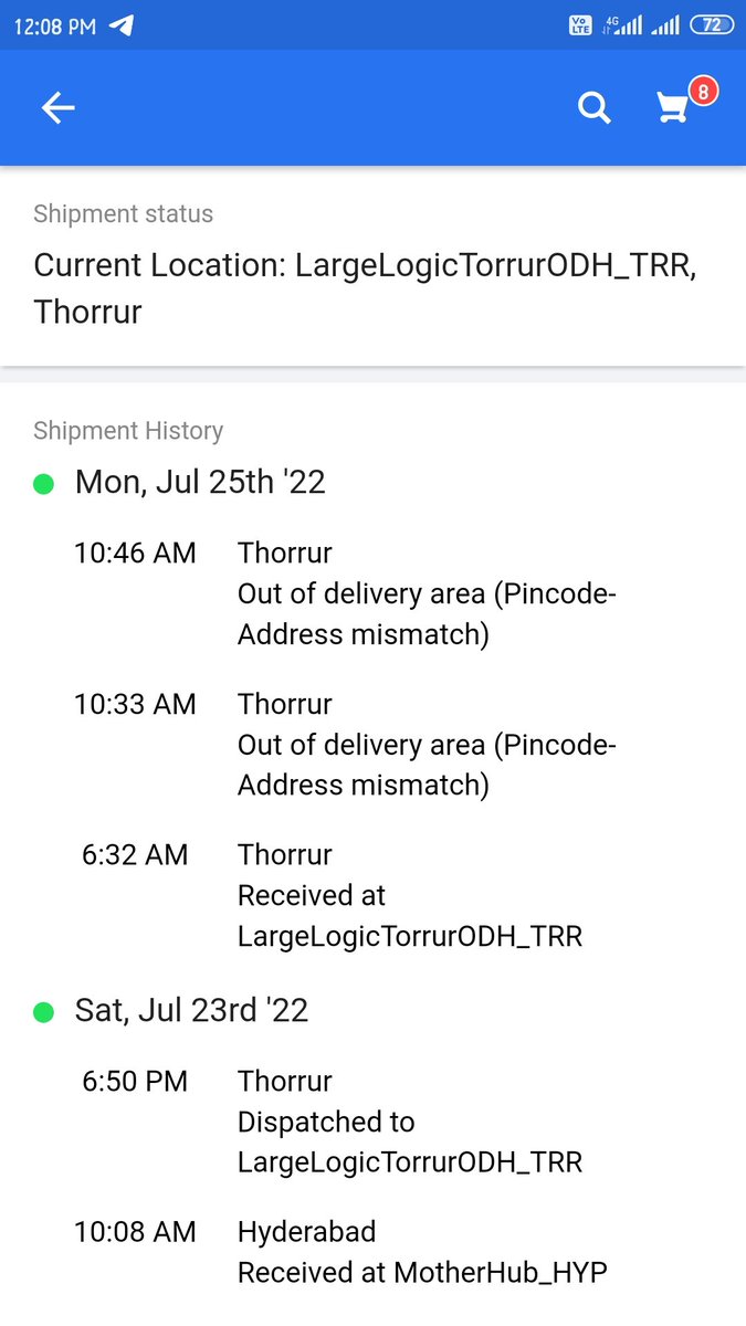 AslanAyub's tweet photo. @flipkartsupport @Flipkart Facility team at my location is saying Flipkart ordered them not to deliver my product Order ID - OD125514338898810000 
They marked it as out of delivery area just to side track the order and delay it resulting in cancellation.
Resolve this immediately https://t.co/8wiQuefGVs