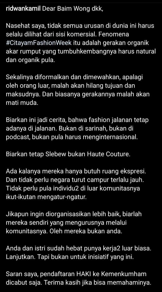 Aku padamu Kang <a href="/ridwankamil/">Ridwan Kamil</a> !