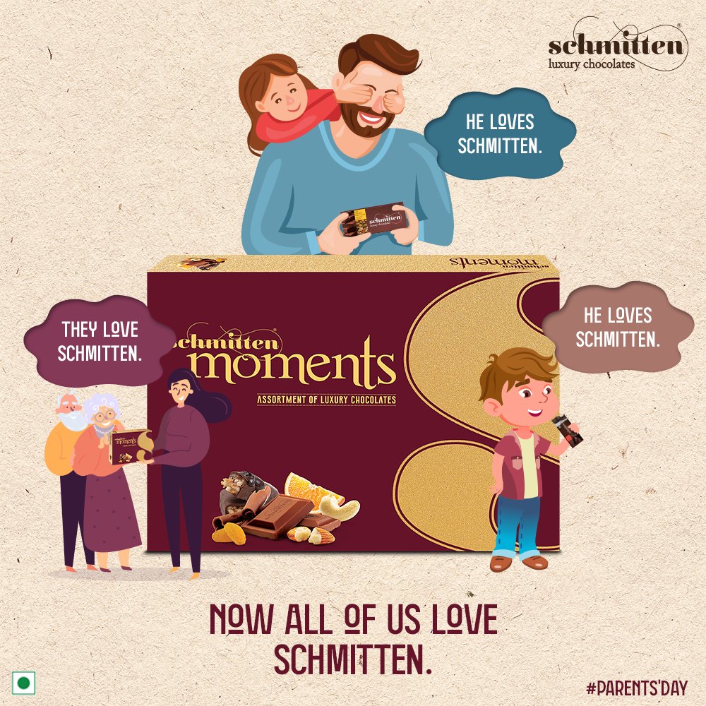Schmitten_Choco's tweet photo. What a palatable parenting fostered with the luxury taste of #Schmitten!
Happy Parents' Day.
#schmittenchocolates #luxurychocolates #realchocolate #surrenderyoursenses #chocolate #chocolatelovers #chocolateforeveryone #parents #ParentsDay #ParentsDay2022 #loveforparents https://t.co/d9JiemjUVb