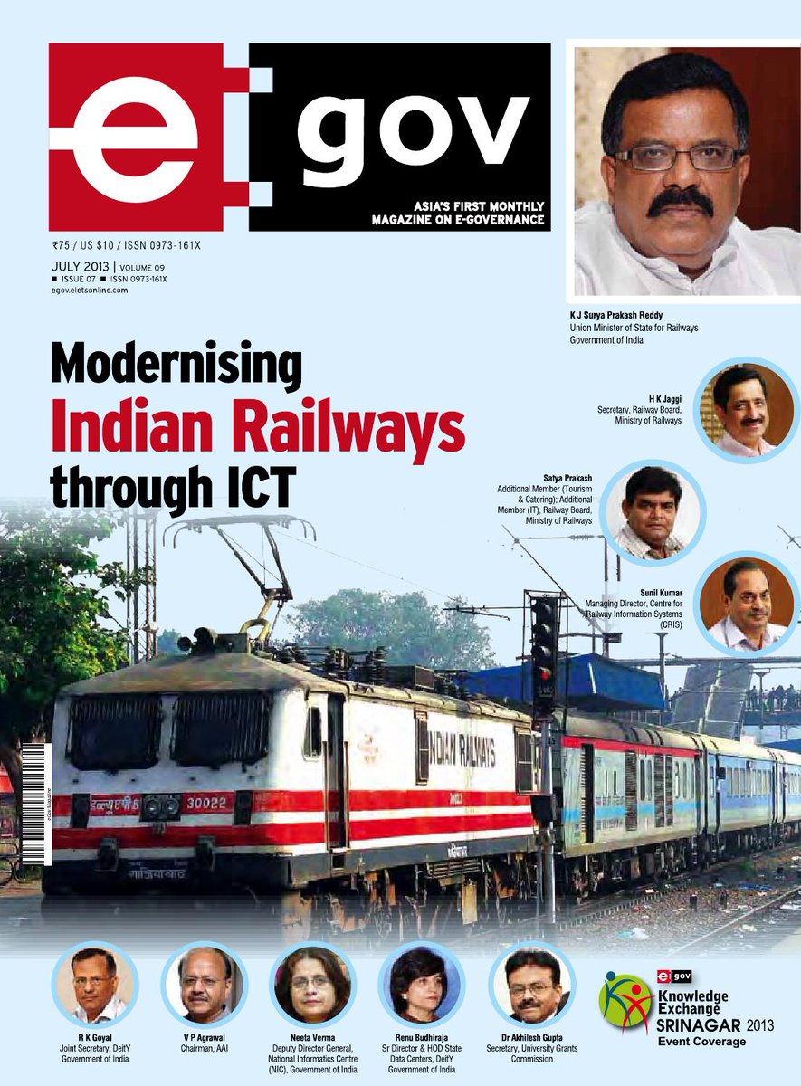 egovonline's tweet image. Modernising Indian Railways Through ICT

Read more | bit.ly/3OrBwfr

#ThrowbackJuly #Magazine #July2013 #ICT