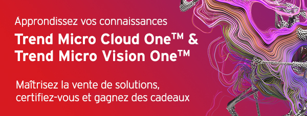 AurelieFreyss's tweet photo. Partenaires @TrendMicroFR : vous souhaitez mettre vos compétences à jour et développer vos ventes grâce à nos plateformes #VisionOne et #CloudOne ?
Connectez-vous au portail partenaires et finalisez votre formation avant le 30 septembre👉https://t.co/Da2MRpvMkh https://t.co/LEFM19Pwry