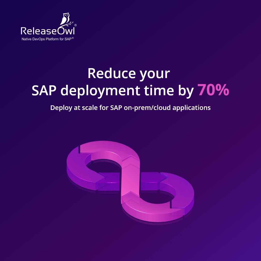 Deploy your SAP application in record time with ReleaseOwl - One Native deployment automation. ReleaseOwl is a breakthrough DevOps platform that provides native deployments to SAP applications running on-premises or on the cloud.
.
.
.
#SAPCLOUD #saphana #hana #erp #business