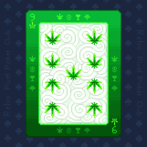 Thanks to <a href="/RetroPixelPoker/">Retro Pixel Poker Club NFT</a> for another fun tournament.  I appreciate this cool 9 of weed for my third place finish.   Peeps should check it out and come join the fun.  Each week's winner have been getting some super cool collab NFTs.