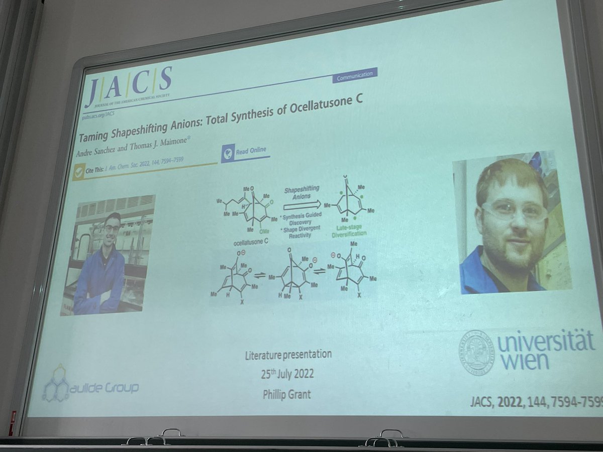 MaulideLab's tweet photo. Shapeshifting Monday with the #Maimone group at @univienna ! #denksportmode #coolsynthesis #getmaimoneontwitter https://t.co/yK33M7KpND