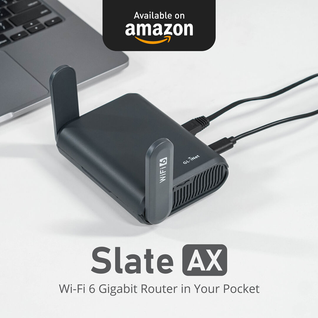 GL.iNet on X: Our #WiFi6 #travel #router #SlateAX (GL-AXT1800) is